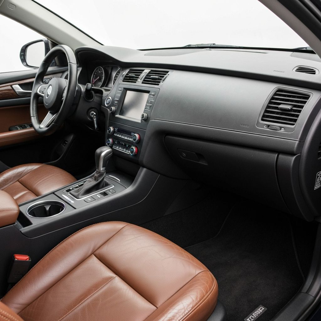Freshly detailed vehicle interior after a full mobile interior detail