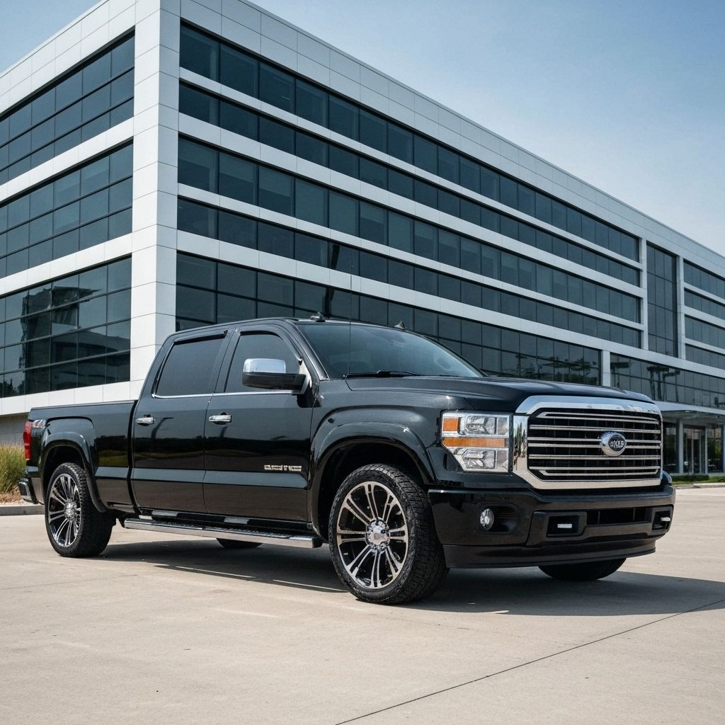 Professional ceramic coating results on black truck